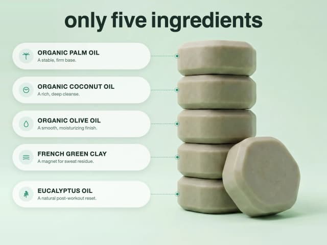 Split bar with formula ingredients flat-lay